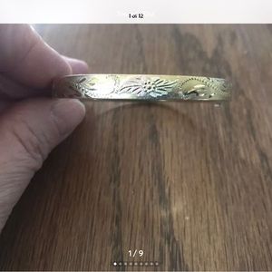 14k GF Black Hills Bangle Bracelet
